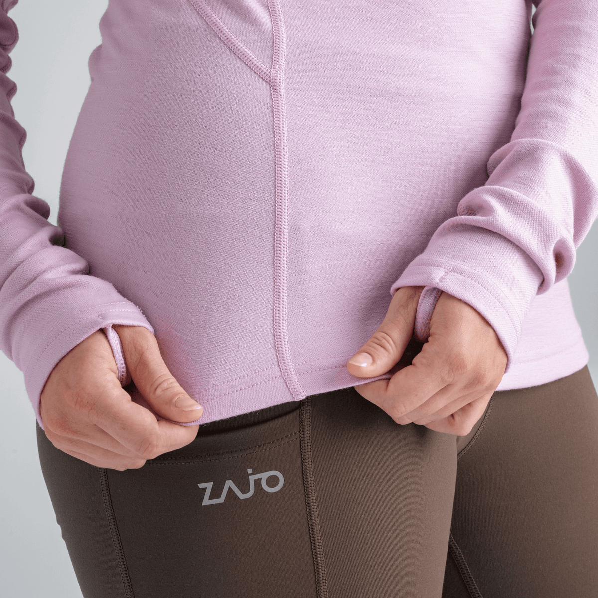 Hejma Women's Merino Longsleeve — Grape Mauve