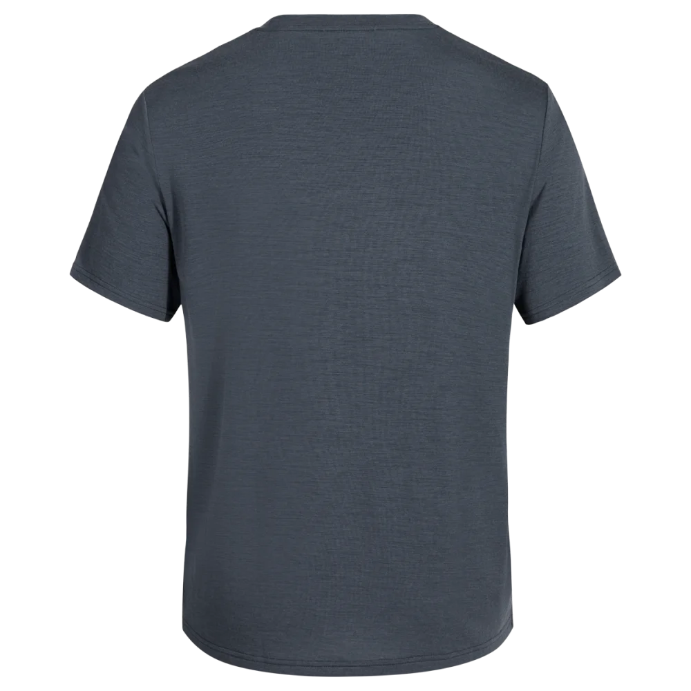 Kora Men's Merino T-shirt — Grey Navy