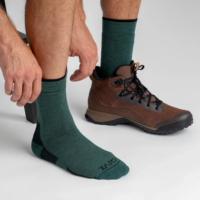 Kovri Merino High Socks — Grey Navy