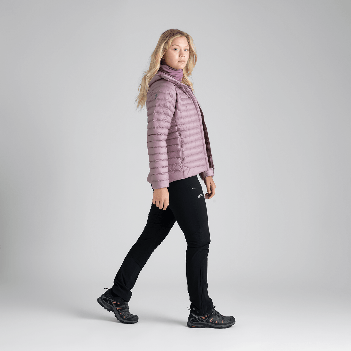 Nubaro Women's Insulated Hooded Jacket — Lila Haze