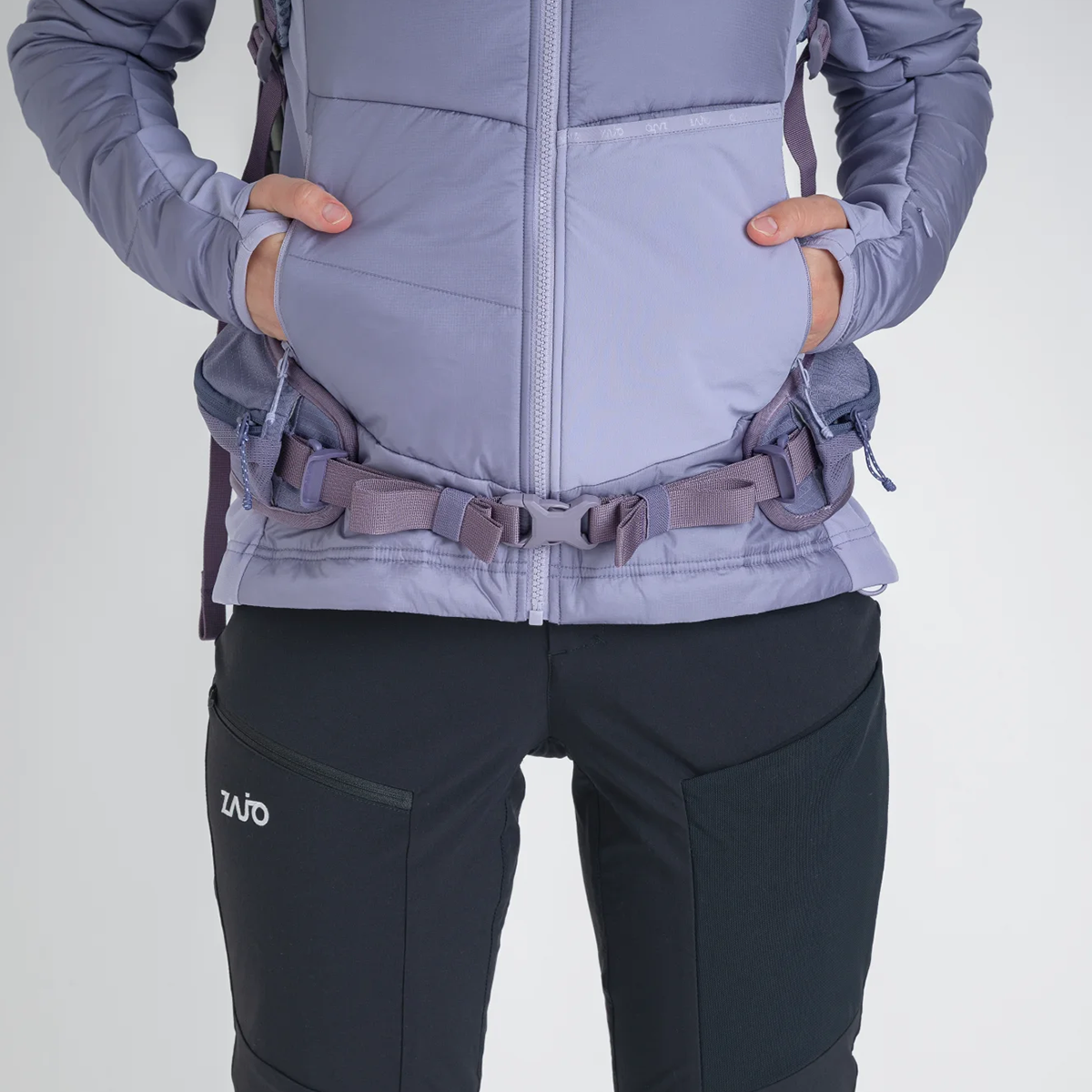 Spiro Women's Insulated Hybrid Jacket — Dove Grey
