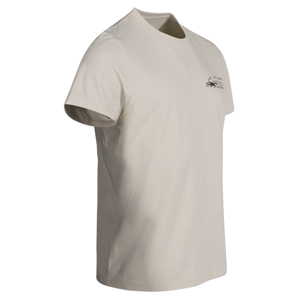 Arbo Men's Organic Cotton T-shirt — Beige Air