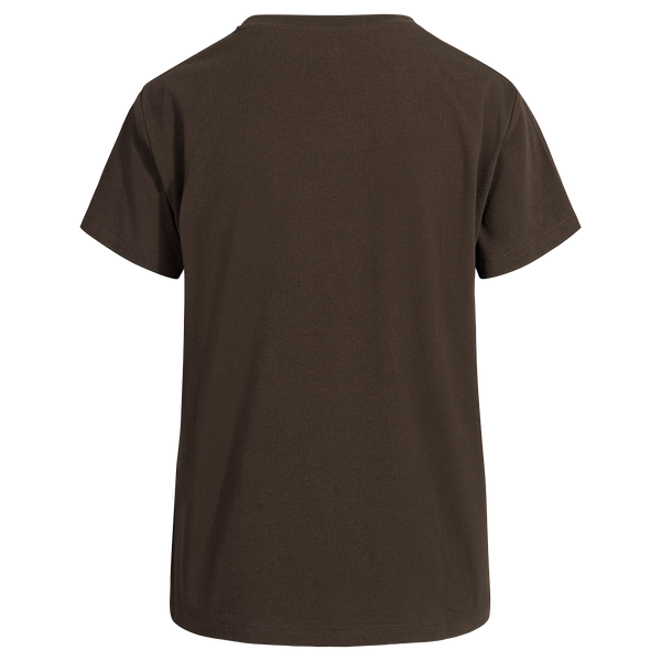 Arbo Women's Organic Cotton T-shirt — Brown Fire