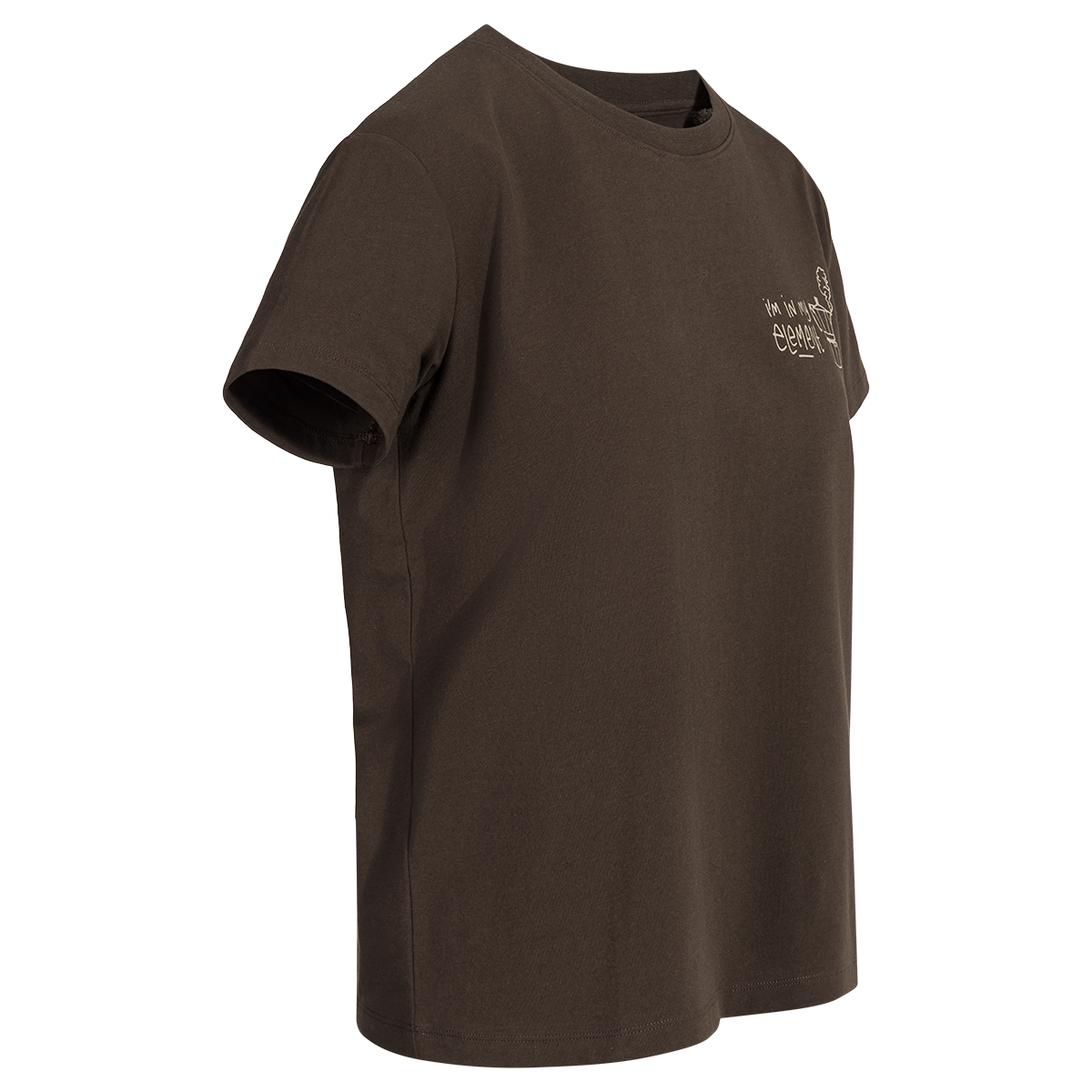 Arbo Women's Organic Cotton T-shirt — Brown Fire