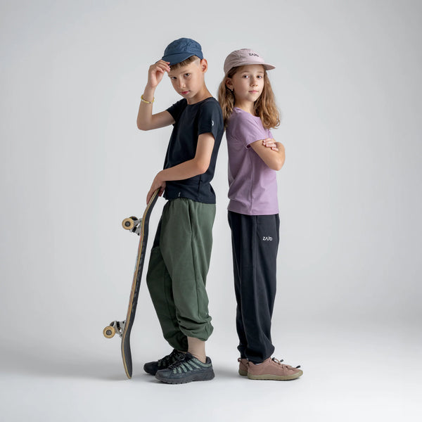 Amo Kid's Merino T-shirt — Black