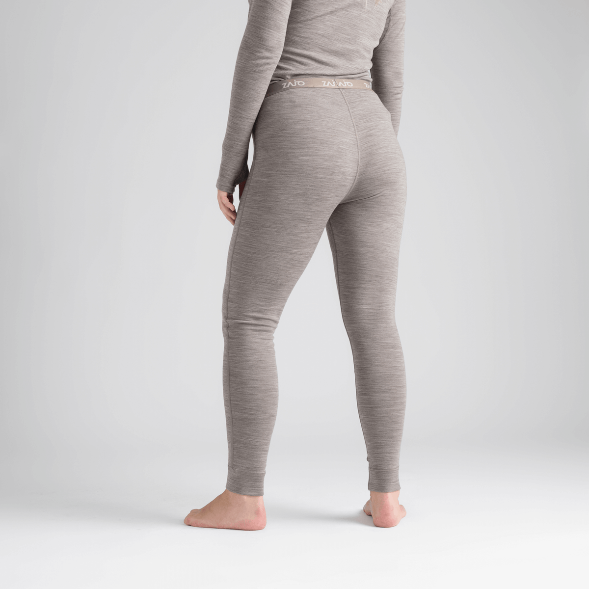 Hejma Women's Merino High Waist Pants — Taupe Beige