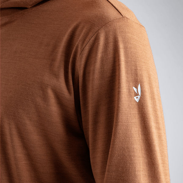 Kora Men's Merino Hoodie — Decadent Red