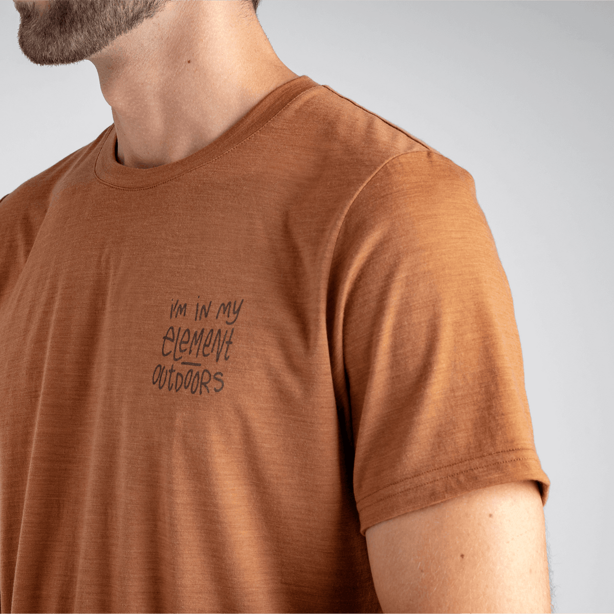 Kora Men's Merino T-shirt — Falcon Grey
