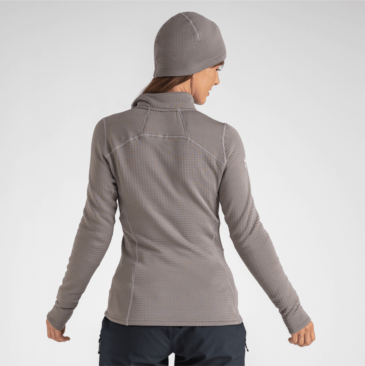 Kovri Women's Merino Grid Jacket — Golden Brown