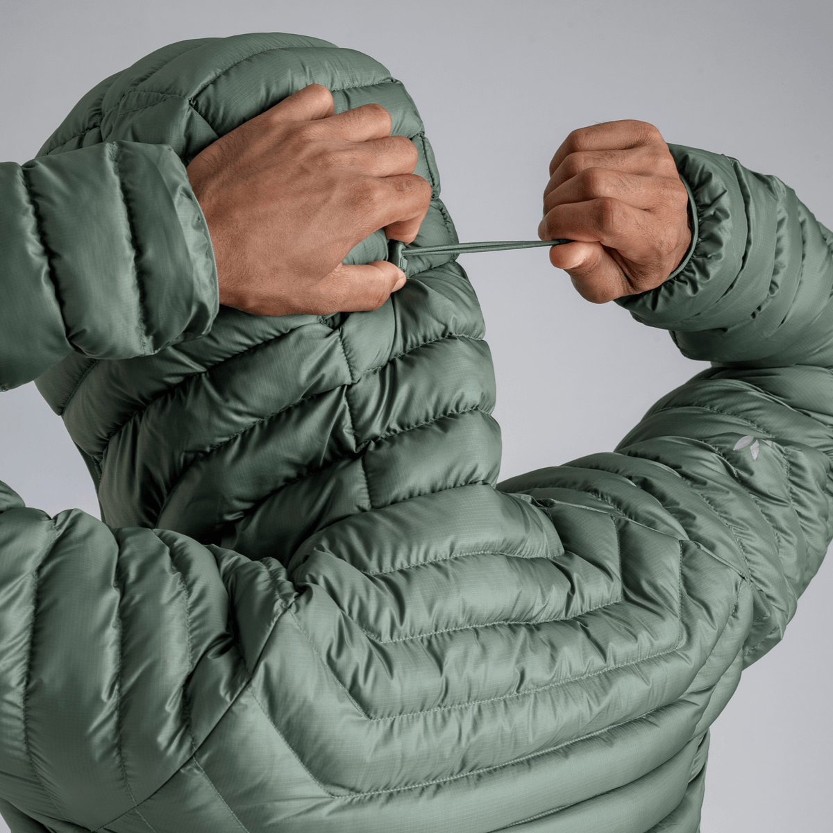Nubaro Men's Insulated Hooded Jacket — Earth Red