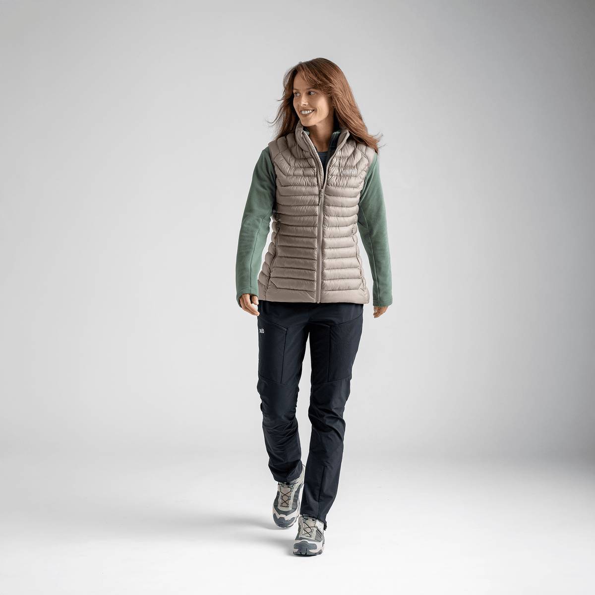Nubaro Women's Insulated Vest — Taupe Beige