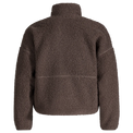 Palpo Kid's Pile Fleece Cropped Jacket — Cocoa Brown