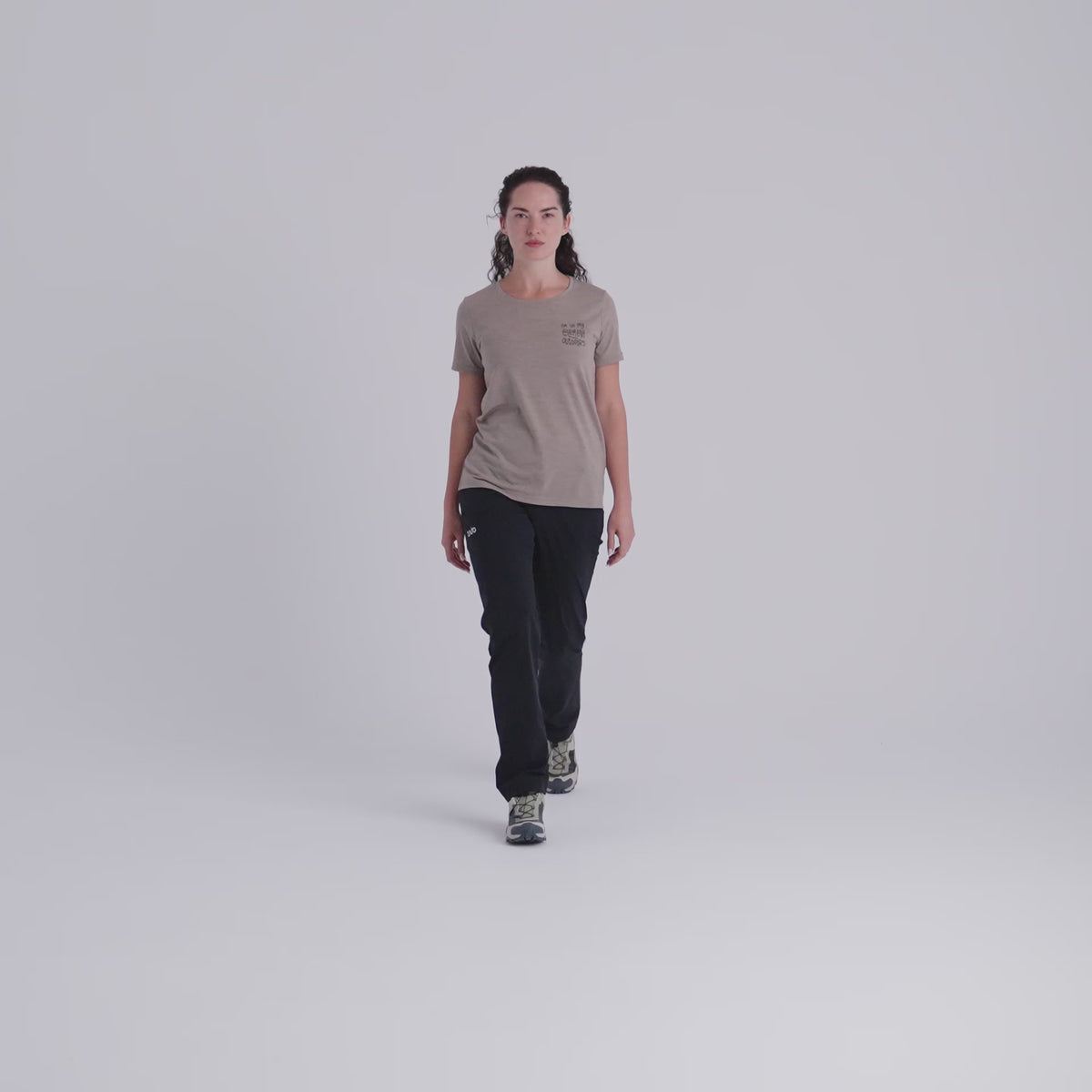 Kora Women's Merino T-shirt — Powder Pink