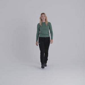 Senti Women's Merino Longsleeve — Decadent Red