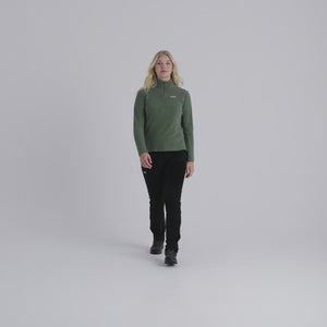 Auro Women's Fleece Zip Top — Beige