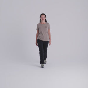 Kora Women's Merino T-shirt — Grey Navy