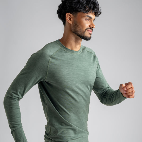 Senti Men's Merino Longsleeve — Dove Grey