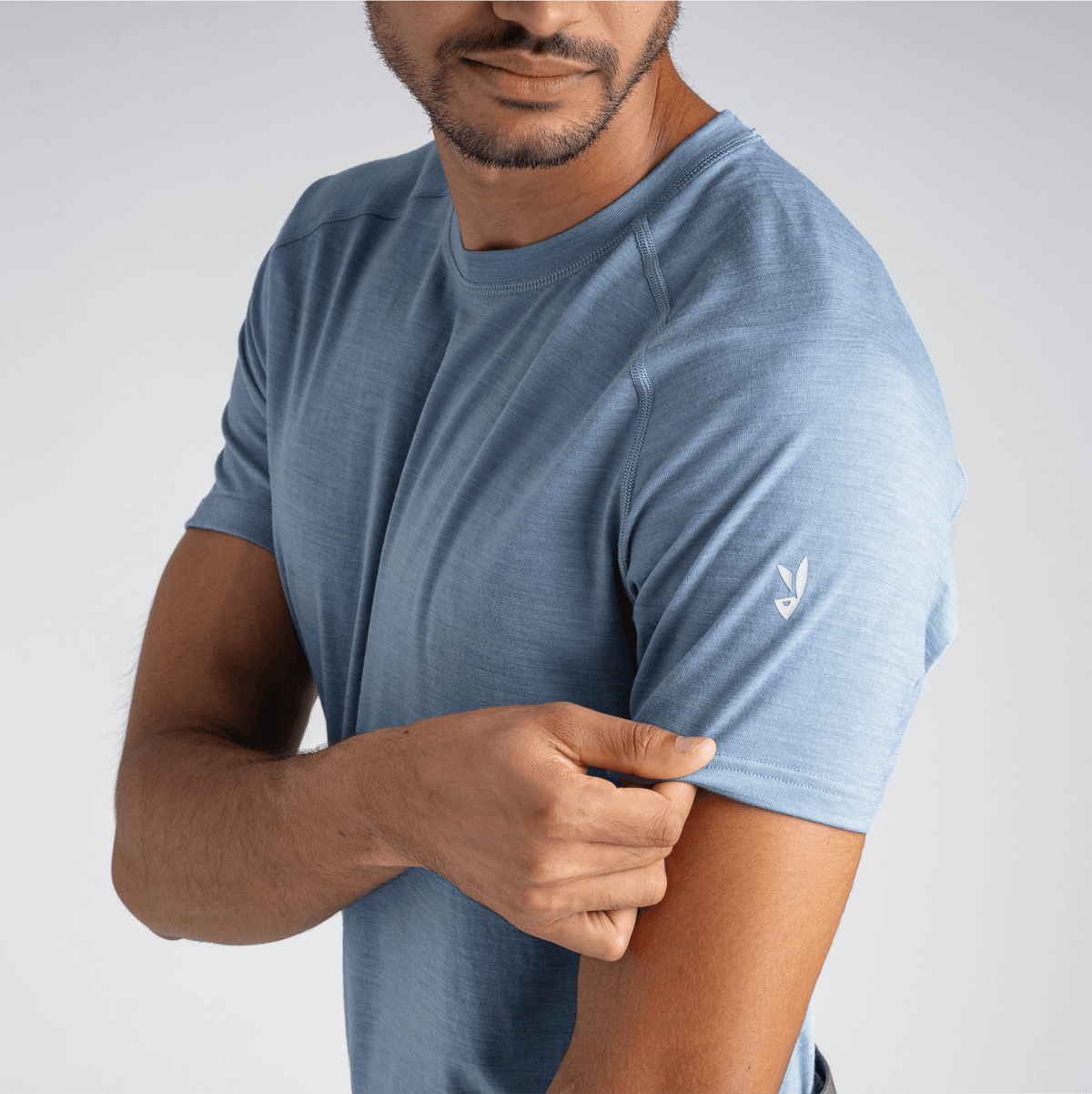 Senti Men's Merino T-shirt — Falcon Grey