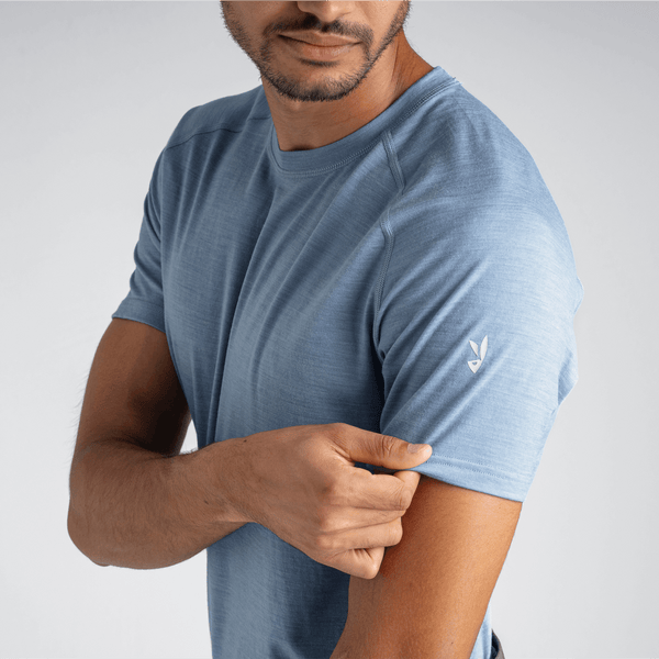 Senti Men's Merino T-shirt — Falcon Grey