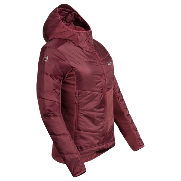 Spiro Women's Insulated Hybrid Jacket — Burned Red